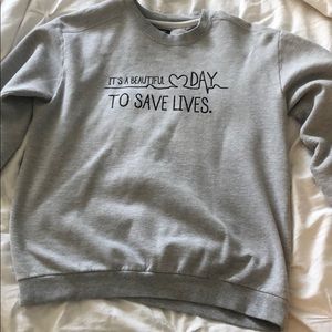 It’s a Beautiful Day to Save Lives sweater
